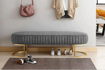 Luxury 3 Seater Bedroom Steel Stool