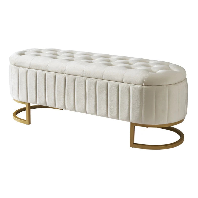 Flip-Top Storage Ottoman Sofa
