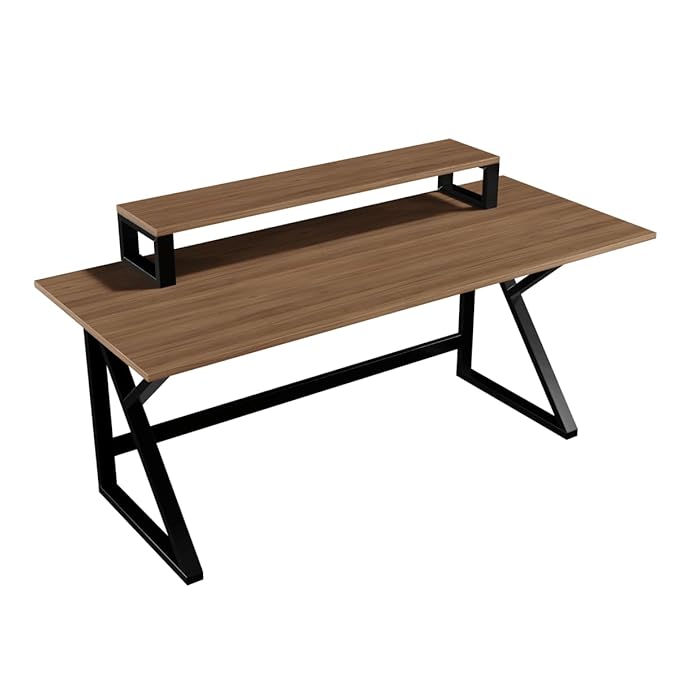 Computer Table with Top Shelves for Home & Office