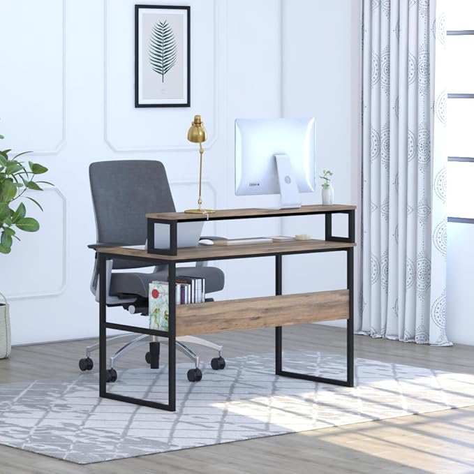 Engineered Wood Iron Study Table