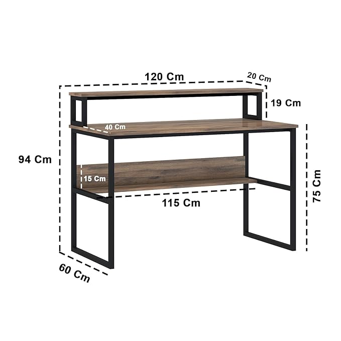 Engineered Wood Iron Study Table