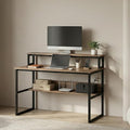 Engineered Wood Iron Study Table