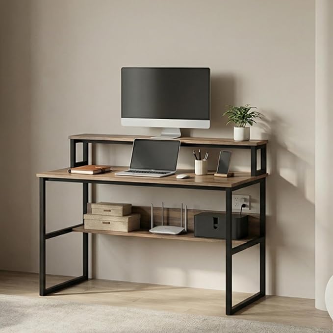 Engineered Wood Iron Study Table