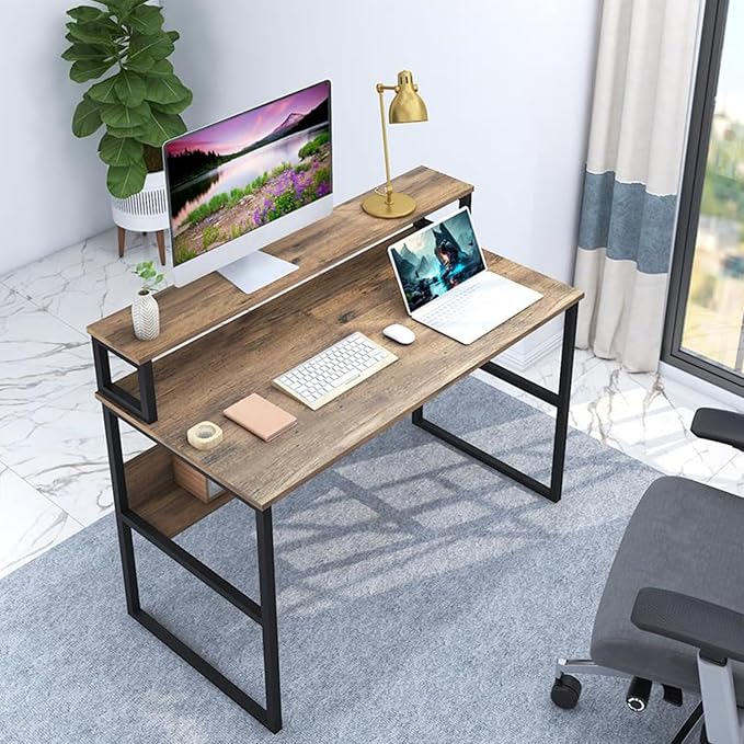 Engineered Wood Iron Study Table