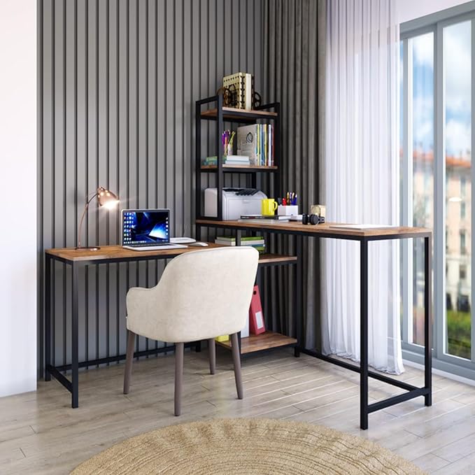 L Shaped Study Table for Students