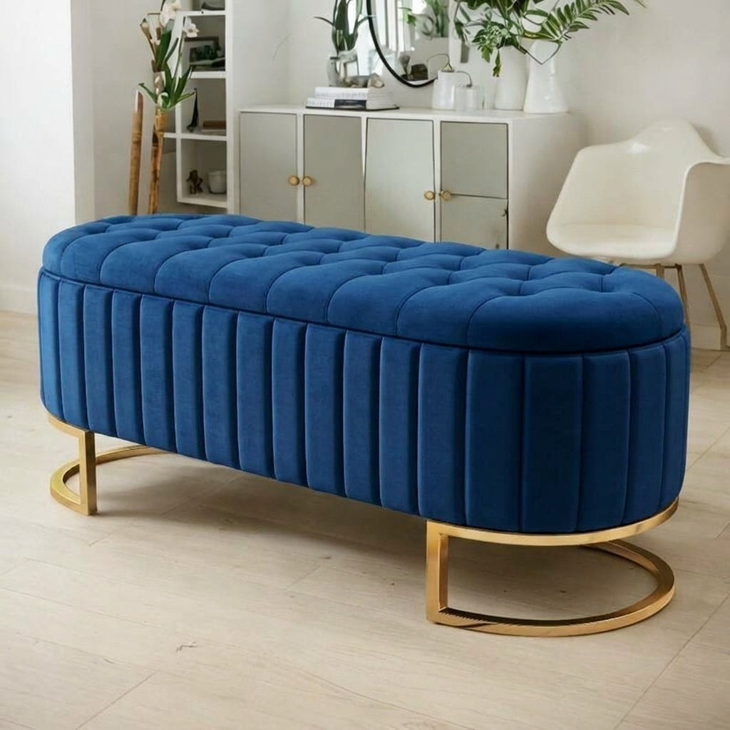Flip-Top Storage Ottoman Sofa