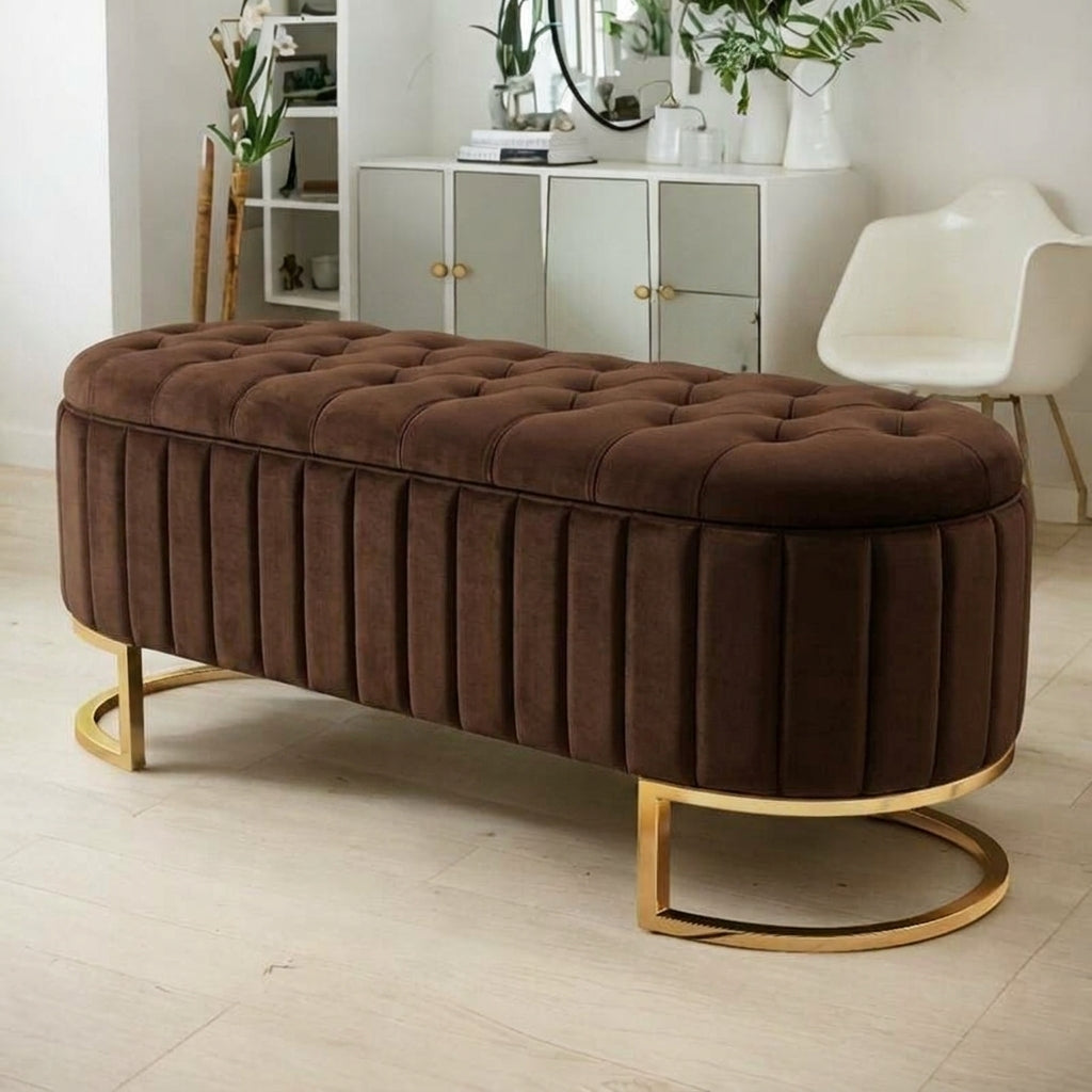 Flip-Top Storage Ottoman Sofa