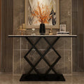 Modern Luxury Criss-Cross Console Table
