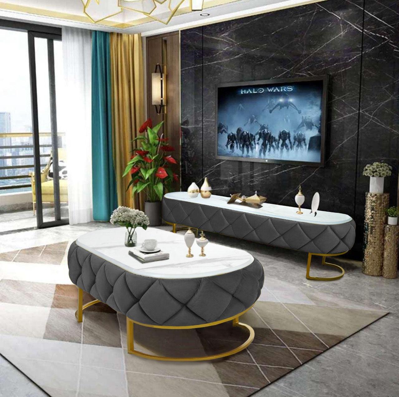 Luxury Creative Style Center Table & TV Combination Living Room Set