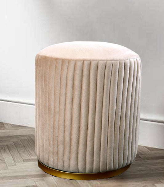 Large Pouffe Stool With Steel Frame