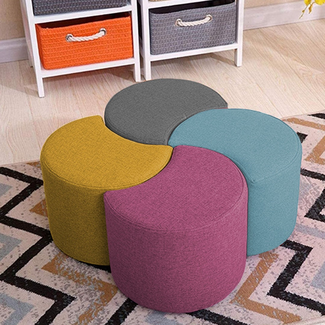 Pack of 4 Ottoman Luxury Stool Set