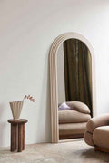 Blush Velvet Frame Mirror