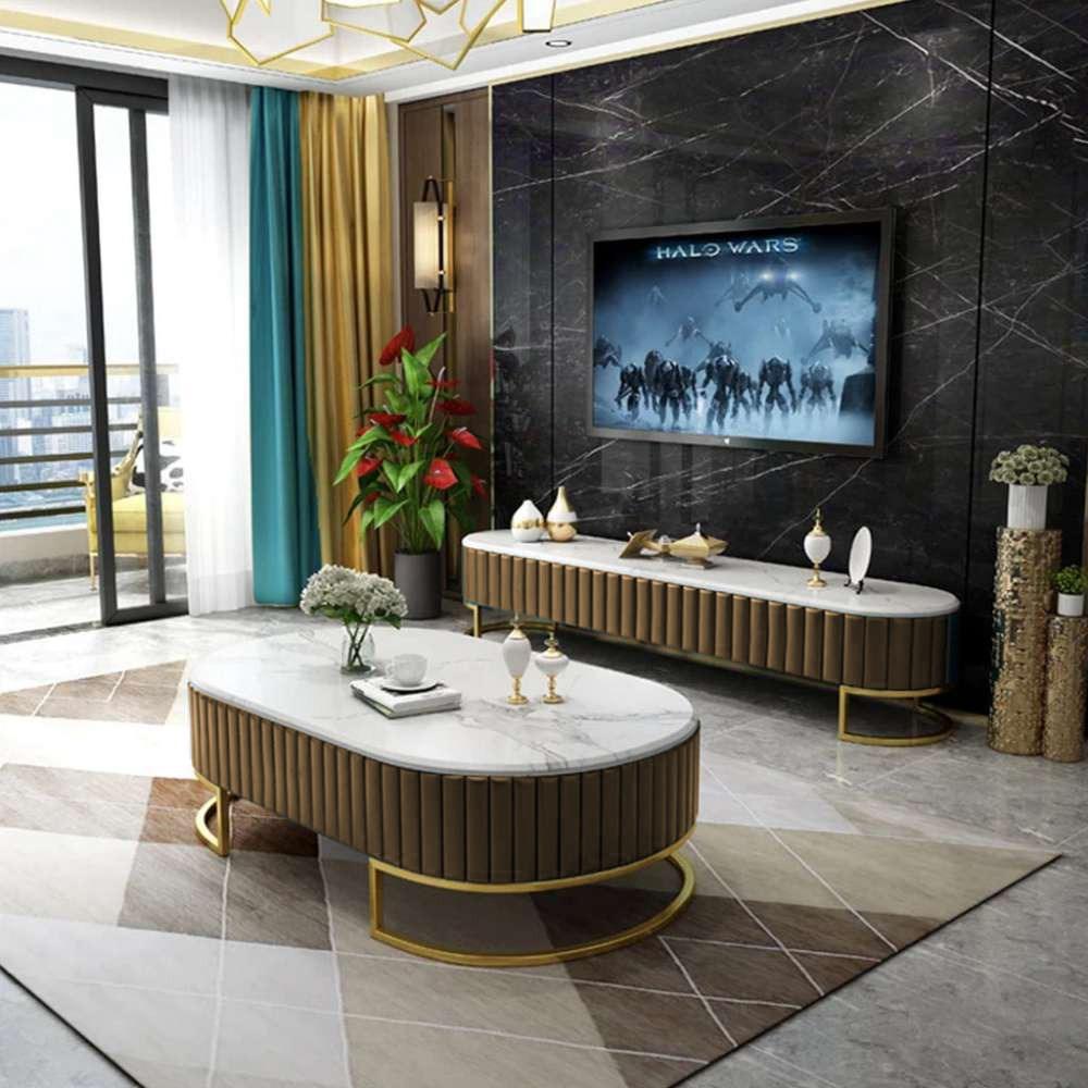 Luxury Creative Style Center Table & TV Combination Living Room Set